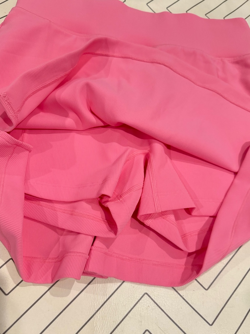 All Access Pink Ribbed Skort - Picture 4 of 10